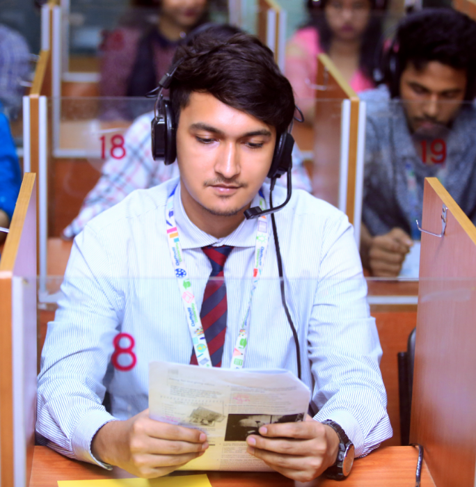 Students collaborating